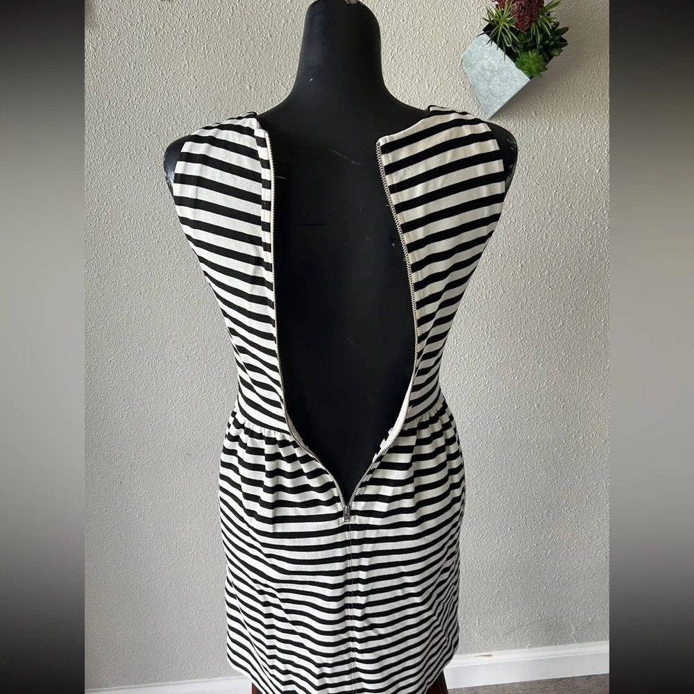 Madewell XXS White with Black Stripes Dress - Picture 5 of 9